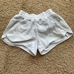 Lululemon tracker shorts, white, size 4 (3 inch inseam), great condition